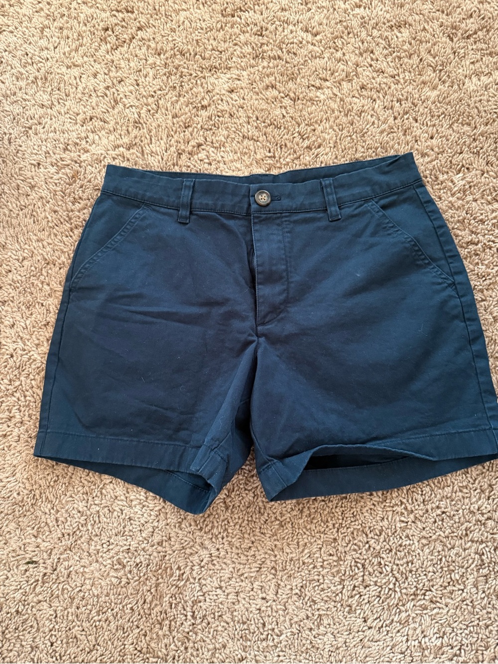 chubbies Navy Blue Classic Chino Hybrid Shorts